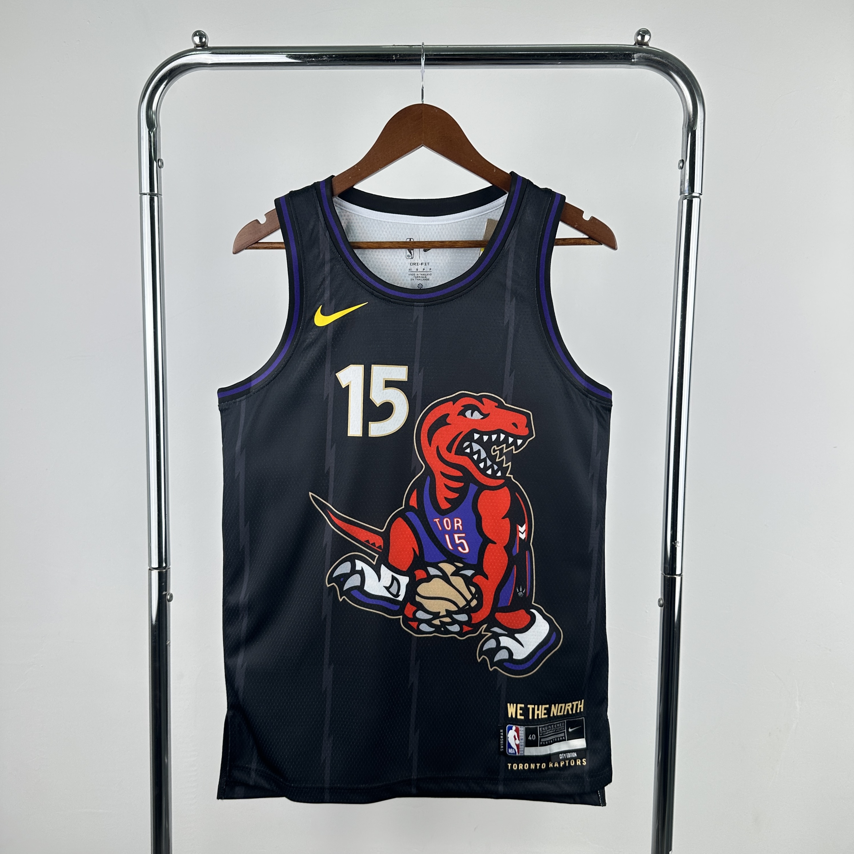 Men Toronto Raptors #15 Carter black NBA Nike  2024-25 Season Jerseys